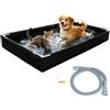 Générique Sabbia Pieghevole - Piscina Esterna con Tubo Di Scarico Acqua Giocattolo | Piscina Sabbia Vassoio Per - Parco Giochi All'aperto Pieghevole | Sistema Di Drenaggio, Design Di Stoccaggio Facile,