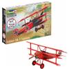 Revell Fokker DR.1 Triplano 74116 - Kit di modellino in plastica non costruito, scala 1:72, con accessori