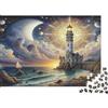 BWLPRNDZJGLQ Faro Fantasia Mare Cielo Puzzle 1000 Pezzi Carta per Adulti Relax Concentrazione Gioco di Puzzle Arredo Casa Regalo Famiglia 52x38cm/1000pcs