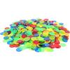 SUPVOX 500 gettoni di colore trasparenti - Pennarelli da gioco in plastica Abs 15 mm per Bingo Apprendimento in classe e attività divertenti