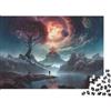 BWLPRNDZJGLQ Paesaggio Fantasy Montagna Puzzle per Adulti Puzzle 1000 Pezzi Gioco di Puzzle 1000 Pezzi Carta Relax Decorazione Famiglia Regalo 38x26cm/1000pcs