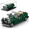 Mould King 27105 Set di costruzione di auto d'epoca, kit di costruzione classico di lusso, modello roadster aperto, giocattolo retrò britannico verde auto per ragazzi, adolescenti e adulti (320+ pezzi