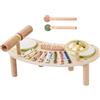 Jiwyunlu Set Batteria per Bambini Tamburo per bambini 7-in-1 in legno | Giocattoli per lo Sviluppo Precoce per Ragazzi, Scuola Materna, Asilo, Scuola, Casa, Sala Giochi, Giochi con , Asilo ,