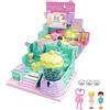 Qxcmuan Casetta dei giochi della principessa, Casetta dei giochi del castello della | Mini casa con Set da con decoraz