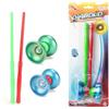 BLUECHOLON Diabolo professionale con bastoncini di legno 40 cm o metallo 31,5 cm, kit completo per principianti, gioco giocoleria all'aperto, colore casuale, a partire da 6 anni (metallo 31,5 cm)