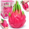 ONXE Giocattolo antistress a forma di frutto del drago, giocattolo antistress a forma di frutto gigante, antistress, realistico, da schiacciare, per feste a lento aumento della pressione, per bambini e