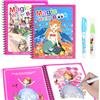 OSDUE Libro da Colorare ad Acqua 2 Pezzi con 2 penne magiche per in Viaggio | Libro Magico ad Acqua da Colorare riutilizzabili Facile da trasportare perRagazzi Ragazze Bambini Dai 3 Anni +