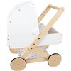 small foot 11914 Bambole Little Button in Legno, Carrozzina Multifunzionale e di Gran pregio, da 3 Anni Toys, Multicolore