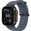 Apple Watch Ultra 3 (2025) | GPS + Cellular | nero | Cinturino Ocean Blu notte - molto buono