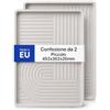 GARDENIX Set di 2 scarpiere, 49,2 x 36,2 x 2,6 cm | Per pioggia, autunno e inverno, tappetino scolapiatti per scarpe, vaschetta per piante