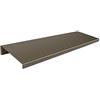 INOXLM lavorazioni inox INOXLM Mensola da muro acciaio inox satinato 50x15 cm - Made in Italy | Doppia piega reversibile, finitura satinata: design salvaspazio per soggiorno, cucina, bagno, cameretta. Profondità 15 cm.