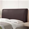 BUAOGDVG Copritestiera Letto Matrimoniale Ecopelle Copri Testata Letto | Una Piazza E Mezza Elastica Universale Copertura per Testiera per Letto Protezione(Deep coffee,1.5-1.7m)