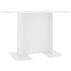 vidaXL Tavolo da Pranzo Bianco 110x60x75 cm in Legno Multistrato
