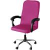 Mswborml Elasticizzato Computer Ufficio Sedia della Copertura Coprisedia, Universale Coprisedia per Sedia da Ufficio, Lavabili Copertura per Sedia da Ufficio Senza Braccioli,Dark Pink,40~48cm