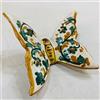SICILIA BEDDA CAPACI Farfalla da Appendere in Ceramica di Caltagirone Decorata a Mano, Disponibile in 5 decori, cm 7 (1Unità) - Decoro 3