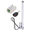 LIZEALUCKY Attuatore elettrico lineare Corsa 350mm 750N IP65 Attuatore elettrico motore in lega di alluminio 24V (Attuatore con telecomando del controller)