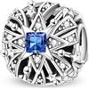 LONGLUCK Ciondolo in argento Sterling 925 per braccialetti e collane con zirconi 5A, regalo per donne