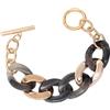 Qsvbeeqj Bracciale in resina alla moda, colore caramello, lunghezza regolabile, gioielli da festa per donne sofisticate