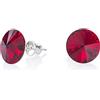 LillyMarie LILLY MARIE Orecchini Donna Con Cristallo Rosso In Argento Sterling Autentico 925