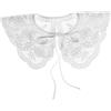 LRXIYODE Cotone Colletto Bianco Finto Donna Ricamato Staccabile | Accessorio Elegante e Traspirante, Comodo sulla Pelle, per Scuola e Viaggio, Stile Creativo e Chic