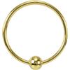 Monster Piercing 9K giallo oro calibro 22 anello prigioniero del branello naso Piercing da naso