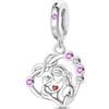 LONGLUCK Ciondolo in argento Sterling 925 per braccialetti e collane con zirconi 5A, regalo per donne
