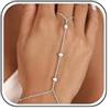 YANCHUN Braccialetto a catena a mano Bracciale ad anello alla moda Anello delicato Anello schiavo Bracciali Zircon Gioielli a mano per le donne di compleanno