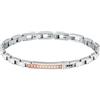 Sector No Limits Premium Bracciale Uomo in Acciaio, cristalli, smalto, IP oro rosa - SAVK05