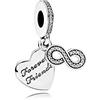 PANDORA - Eternal Amicizia Ciondolo Charm 925/1000 argento Pandora 791948CZ
