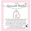 FAOMZQ Regalo di ginnastica per ragazze, regalo ispiratore per ginnasta, collana da ginnastica per ragazze, figlia, sorella, nipote per compleanno, Natale, inizio della scuola