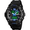 TONSHEN Uomo 50M Impermeabile Sportivo Orologi da polso Analogico Quarzo LED Tre Tempo Outdoor Sportivo Digitale Orologio