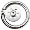 VCOOTS Rimovibile Flat Chastity Cage Giocattoli sessuali per gli uomini Penis Esercizio Bondage Gear & Accessori Acciaio inossidabile breve Chastity Lock con catetere cavo