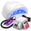 081 Store - Fresa per Unghie + Lampada UV LED 48W, Kit Unghie Completo per Manicure e Pedicure, Fresa Professionale, Fornetto Unghie Semipermanente