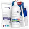 Mr. Fuss® No. 1 - Plus Pack Steel Classic per la cura dei piedi, per cuticole, confezione risparmio da 3 pezzi, soluzione attiva rapida e forte ammorbidente, standard, 200 ml, ovatta, raschietto per