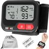 Duronic BPM65 BK Misuratore di Pressione da Polso Digitale Automatico | Sfigmomanometro Portatile, Display Retroilluminato, Memoria, Rilevazione Aritmie, Misura Pressione Arteriosa e Battito, Nero