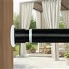 Ginbel Direct Bastone per tende con molla a tensione, da 100 a 210 cm, allungabile, senza foratura, in acciaio antiruggine, per bagno, doccia o finestre (100-210 cm)