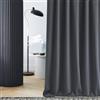 ROOM99 Tenda con arricciatura Laurel 180 x 280 cm, larghezza x altezza, tenda a pannello Curtain per soggiorno, camera da letto, colore grigio scuro, 1 pezzo