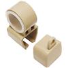Gardinia Adattatore con terminali per binari a U, 2 Pezzi, Plastica, Beige, 2 unità