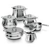 Barazzoni Tummy 001811 Batteria 11 pezzi, acciaio inox 18/10