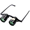 SHINEOFI Binocolo da Pesca 10x in Vetro Metallo Silicone, Occhiali | Visione ad Alta Definizione, Uscita Pupillare Larga, Design a Occhiali, con Astuccio Bianco