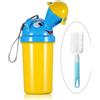 BYETOO [500ML] Minzione Dispositivo Portatile di Emergenza Orinatoio Vasino WC Con Spazzola Pulita per Bambini Tenuta Bambino Potty Pee Training, per Auto Viaggio Campeggio e Attività all' Aperto - Ragazzo
