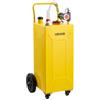 VEVOR Serbatoio Diesel Carrellato da 113,6 L in Acciaio al Carbonio, Carrello per Rifornimento Carburante, Pompa Elettrica e 4 Ruote, per Trattori, Muletti, Pale e Attrezzature Agricole, Giallo