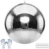 VEVOR Sfera da Discoteca a Specchietti da 600 mm Colore Argento Riflettente, Appendibile, Ideale per Feste, Decorazioni per la Casa e Club, 2 Misure di Piastrelle, per Matrimoni Musica e Compleanni
