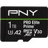 PNY Memoria flash PNY PRO Elite Prime 1 TB MicroSDXC UHS-I Classe 10 (PRO ELITE PRIME 1TB - MICROSD) [P-SDU1TBV32200PEP-GE]