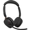 Jabra Cuffia con microfono Jabra Evolve3 65 Auricolare Wireless A Padiglione Ufficio USB tipo-C Bluetooth Nero [36599-999-889]