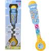 Lexibook, Bluey, Microfono Karaoke con luci, Blu, MIC90BYLXB | Microfono luminoso con altoparlante, ingresso aux, effetti vocali, 5 melodie e luci multicolore per esibizioni