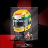 SHOWCASE LAB TECA IN PLEXIGLASS ACRILICO-SHOWCASE-TECA PER SET LEGO® 43024 - Casco Ayrton Sen