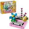 Lego 31169 5702017822440 LEGO Creator Macchina da scrivere con fiori, Giochi di costr