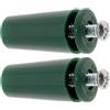 cyclingcolors 2x Ferma lama finale per tapparella conico 40mm Ø22mm in PVC con rondella e vite Tenda Finestra Avvolgitore Svolgitore Cassonetto Carpenteria, verde