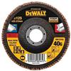 DeWalt Dischi Lamellari Extreme Piatti - Per Superfici Con Angolazione Fino A 15° Ø 125Mm X 40G Extreme